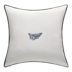 20"x20" Oversize Velvet Bold Butterfly Print Square Throw Pillow - Edie@Home