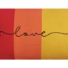8"x16" 'Love Is Love' Embroidered Pride Lumbar Throw Pillow Rainbow - Edie@Home: Decorative Accent For Sofa & Bed