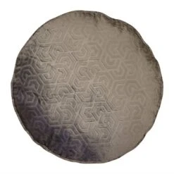17" Embossed Hexagon Velvet Round Throw Pillow - Edie@Home -Throw Pillows Discount GUEST 81796994 bc64 445f a7a0 15064e6083cb
