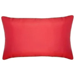 14"x24" Oversized Holiday 'Joy' Lumbar Throw Pillow White - Edie@Home