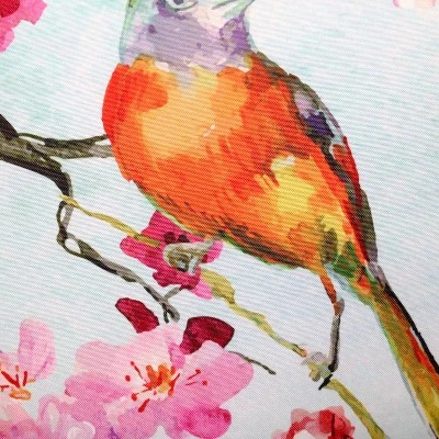 20" X 20" Reversible Birds Decorative Patio Throw Pillow - Edie@Home 4 20" X 20" Reversible Birds Decorative Patio Throw Pillow - Edie@Home - Image 2