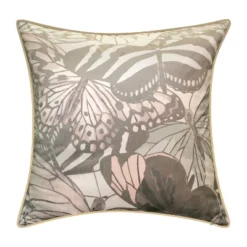 20"x20" Oversize Velvet Bold Butterfly Print Square Throw Pillow - Edie@Home 20 20"x20" Oversize Velvet Bold Butterfly Print Square Throw Pillow - Edie@Home -Throw Pillows Discount GUEST 89b08645 ada4 4fde b442 4f30c7e98a4a