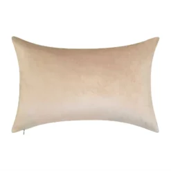 13"x20" Oversize Corded Marble Lumbar Throw Pillow Beige - Edie@Home