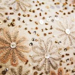 13"x20" Celebrations Metallic Floral Lumbar Pillow Oyster/Pink - Edie@Home -Throw Pillows Discount GUEST 8f7f2d8f 0191 4bbe 8134 de42aea8e647