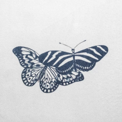 20"x20" Oversize Velvet Bold Butterfly Print Square Throw Pillow - Edie@Home 5 20"x20" Oversize Velvet Bold Butterfly Print Square Throw Pillow - Edie@Home - Image 3