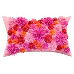 20" X 12" Floral Bouquet Dimensional Decorative Lumbar Patio Throw Pillow - Edie@Home -Throw Pillows Discount GUEST 90b13838 eeb0 4bfe a117 f70b36e18074