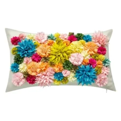 Embroidered Floral Bouquet Rectangular Indoor/Outdoor Throw Pillow - Edie@Home 17 Embroidered Floral Bouquet Rectangular Indoor/Outdoor Throw Pillow - Edie@Home -Throw Pillows Discount GUEST a0fc69dd d1f0 4e95 9430 a498d9dfa788