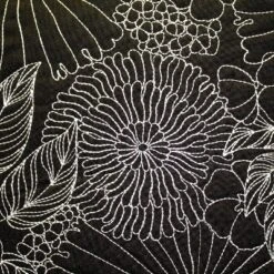 Embroidered Fine Line Floral With Welt Indoor/Outdoor Throw Pillow - Edie@Home -Throw Pillows Discount GUEST ab90443b bc9a 4729 90ca 128bfd87b357