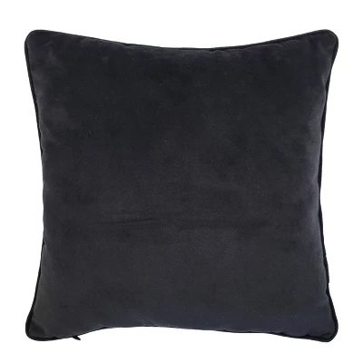 12"x12" 'Namaste' Velvet Square Throw Pillow Gray - Edie@Home 4 12"x12" 'Namaste' Velvet Square Throw Pillow Gray - Edie@Home - Image 3