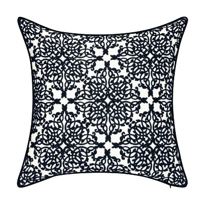 Embroidered Lacework With Piping Indoor/Outdoor Throw Pillow - Edie@Home 8 Embroidered Lacework With Piping Indoor/Outdoor Throw Pillow - Edie@Home - Image 6
