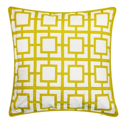 20" X 20" Modern Links Applique Decorative Patio Throw Pillow - Edie@Home 10 20" X 20" Modern Links Applique Decorative Patio Throw Pillow - Edie@Home - Image 8
