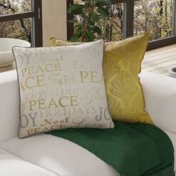 20"x20" Oversize Holiday Typog Square Throw Pillow Cover - Edie@Home -Throw Pillows Discount GUEST be979ada 836e 472b b738 90258d8b1c86