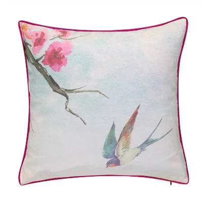 20" X 20" Reversible Birds Decorative Patio Throw Pillow - Edie@Home 3 20" X 20" Reversible Birds Decorative Patio Throw Pillow - Edie@Home