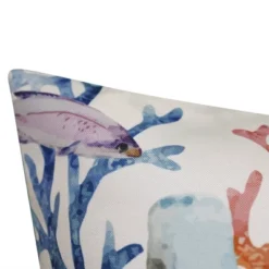 20" X 20" Sealife Beaded & Embroidered Decorative Patio Throw Pillow - Edie@Home -Throw Pillows Discount GUEST d4b60e8e 33ac 471c 9244 a7d666a76f63