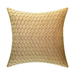 20"x20" Oversize Fishnet Ruched Velvet Square Throw Pillow - Edie@Home -Throw Pillows Discount GUEST d5364702 9dd0 48d6 8056 50d00bcf58c6