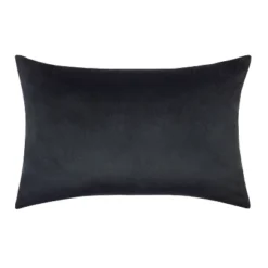 14"x21" Oversize Triangle Colorblock Decorative Lumbar Throw Pillow Blue - Edie@Home: Velvet, Feather-Filled, Zippered