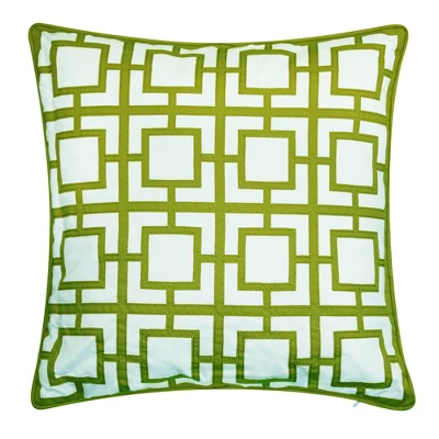 20" X 20" Modern Links Applique Decorative Patio Throw Pillow - Edie@Home 8 20" X 20" Modern Links Applique Decorative Patio Throw Pillow - Edie@Home - Image 6
