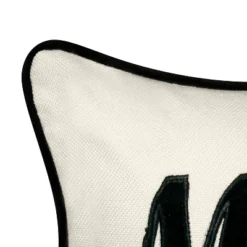 17"x17" Celebrations Mr. & Mrs. Cursive Embroidered Applique Square Throw Pillow Oyster - Edie@Home -Throw Pillows Discount GUEST e7ce9e3b e43f 41ec 8993 72d9cccbff60