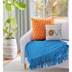 12"x12" 'Love' Embroidered Pride Square Throw Pillow Rainbow/Cream - Edie@Home -Throw Pillows Discount GUEST e95f5a05 5572 41f5 b718 dec90043cdb7