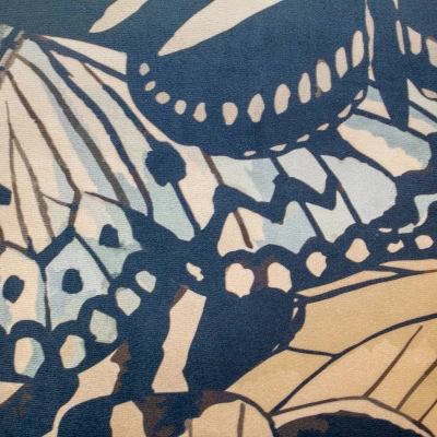 20"x20" Oversize Velvet Bold Butterfly Print Square Throw Pillow - Edie@Home 4 20"x20" Oversize Velvet Bold Butterfly Print Square Throw Pillow - Edie@Home - Image 2