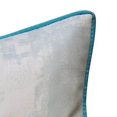 18"18" Edie@Home Embroidered Starfish With Metallic Detail Square Indoor Outdoor Throw Pillow Blue: Zipper Closure, Woven Polyester 4 18"18" Edie@Home Embroidered Starfish With Metallic Detail Square Indoor Outdoor Throw Pillow Blue: Zipper Closure, Woven Polyester - Image 2