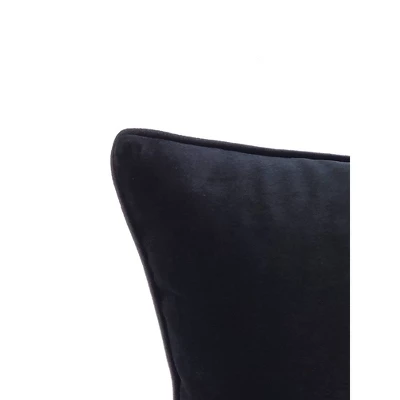 12"x12" 'Namaste' Velvet Square Throw Pillow Gray - Edie@Home 5 12"x12" 'Namaste' Velvet Square Throw Pillow Gray - Edie@Home - Image 4